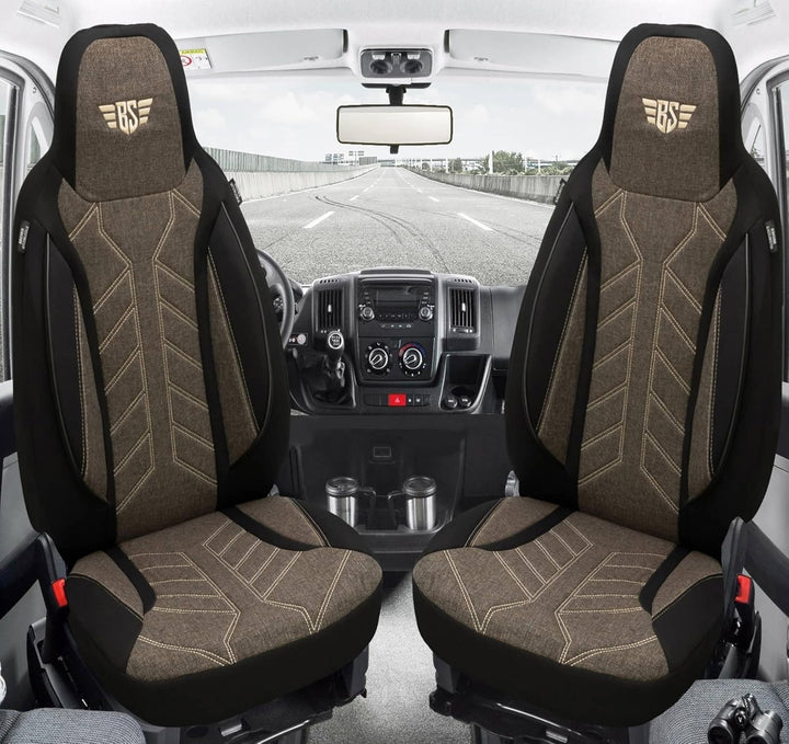 BREMER SITZBEZÜGE Mass Sitzbezüge Schonbezüge für Mercedes B-Klasse W245 PLKT212 PLKT212 - Schwarz/B