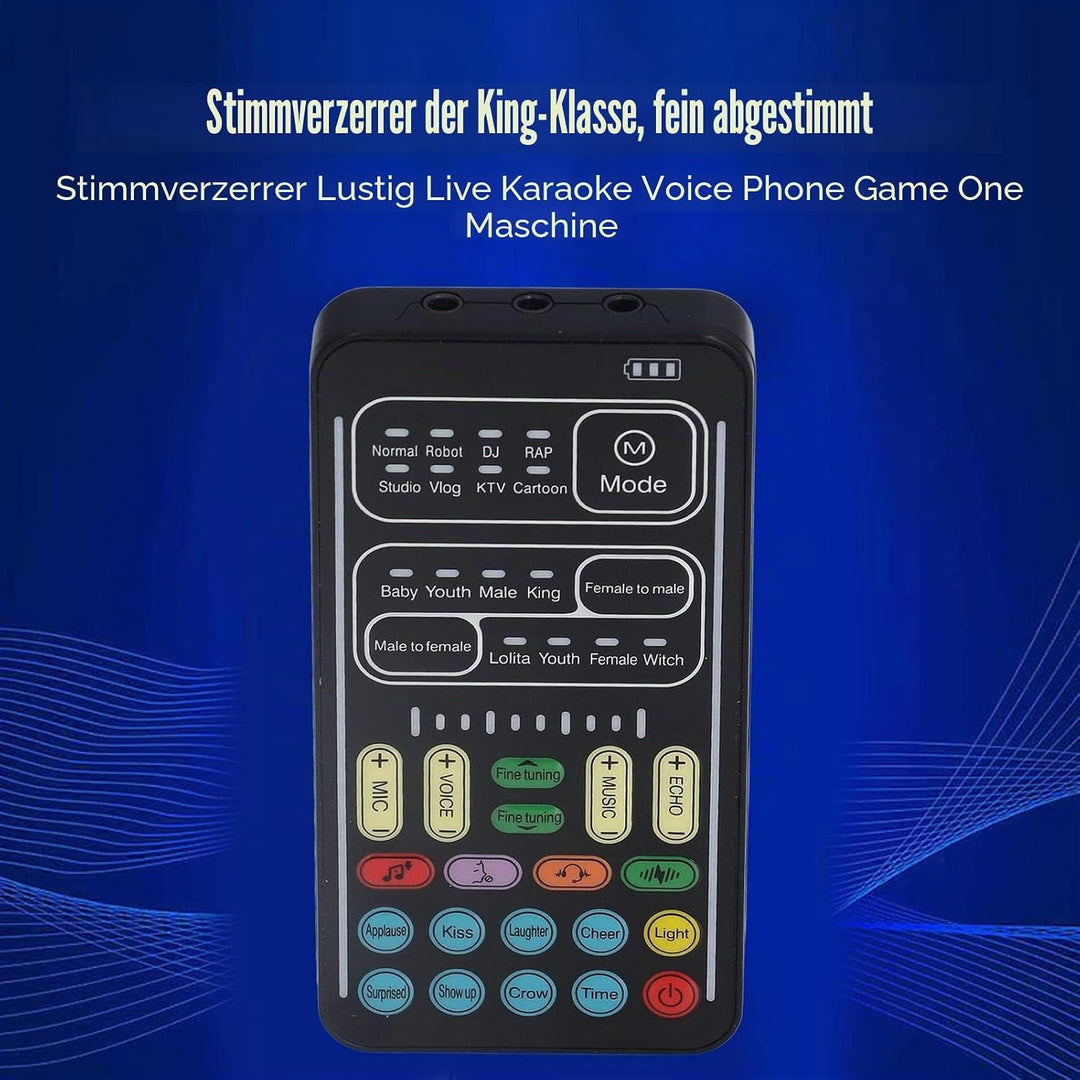 Ejoyousnbg8fo0isk I9 Voice Changer Set, Bluetooth 5.0 Handmikrofon, Tragbarer Gaming Voice Disguiser