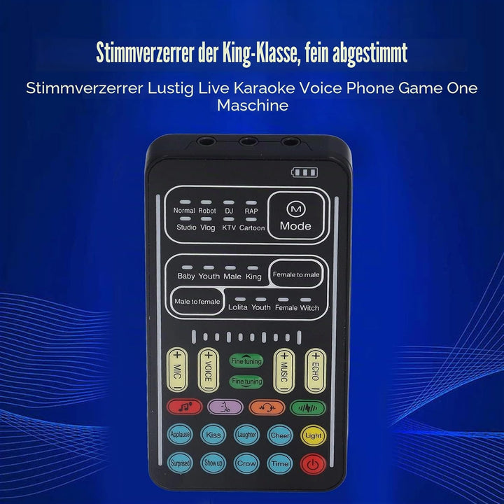 Ejoyousnbg8fo0isk I9 Voice Changer Set, Bluetooth 5.0 Handmikrofon, Tragbarer Gaming Voice Disguiser