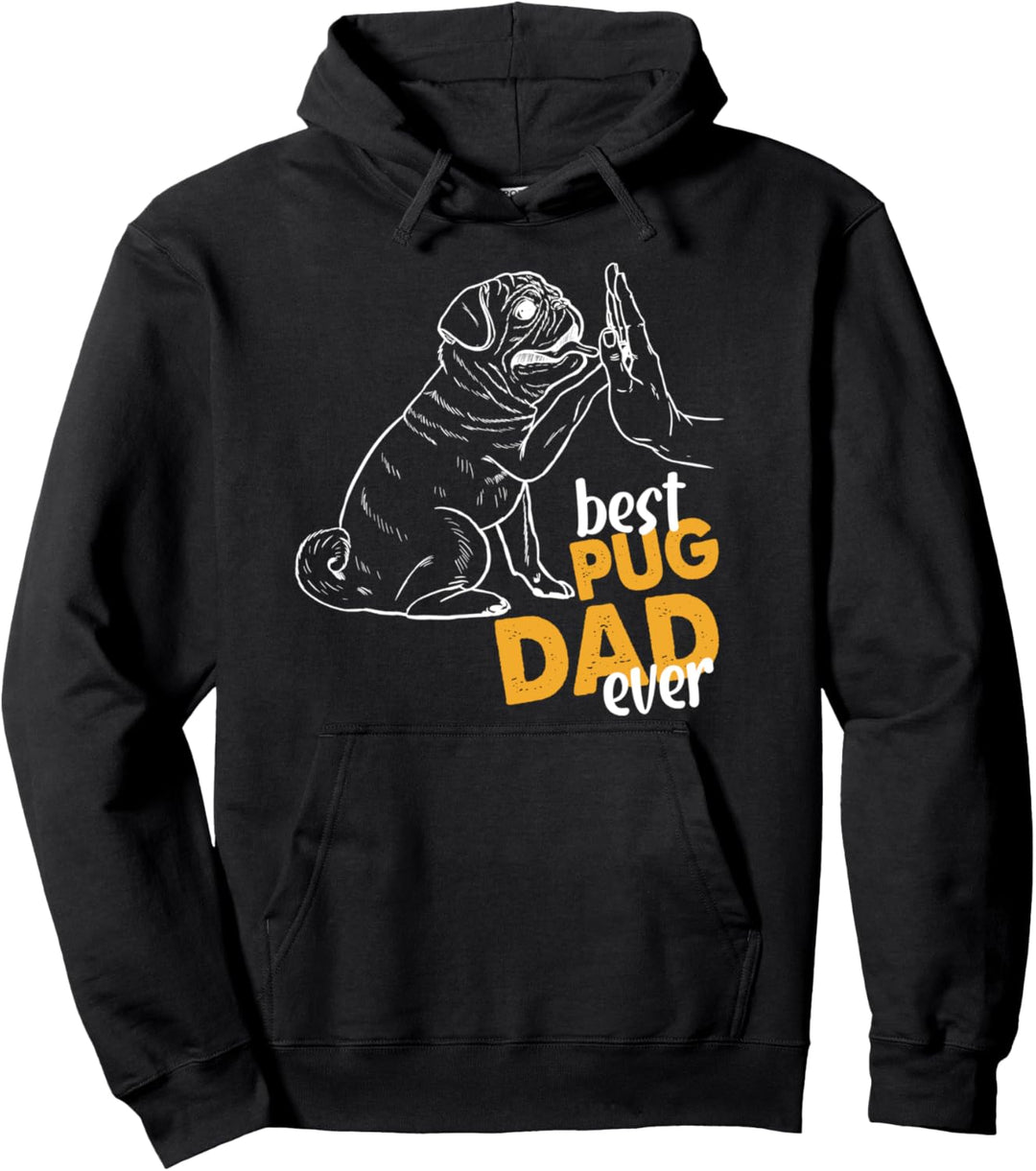 Bester Mops Papa Ever Mops Kleidung für Männer Mops Papa Pullover Hoodie