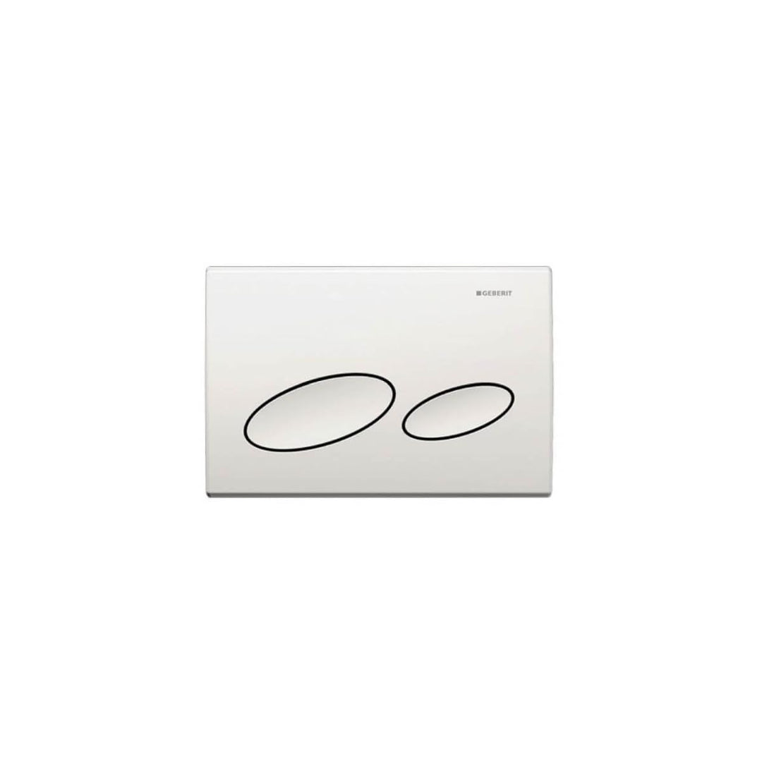 GEBERIT 115228111 Betätigungsplatte Platte für Doppelspülung von Oben/vorne für UP200 Farbe: Weiss K