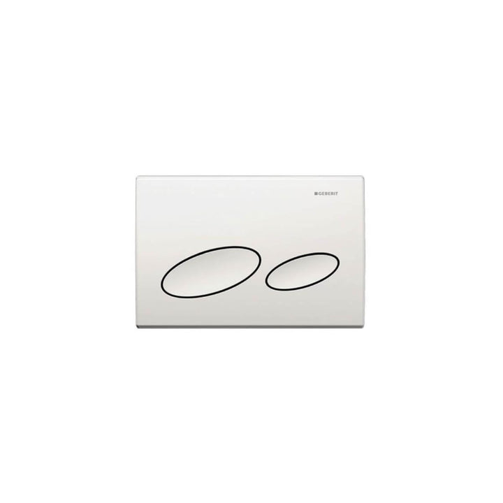 GEBERIT 115228111 Betätigungsplatte Platte für Doppelspülung von Oben/vorne für UP200 Farbe: Weiss K