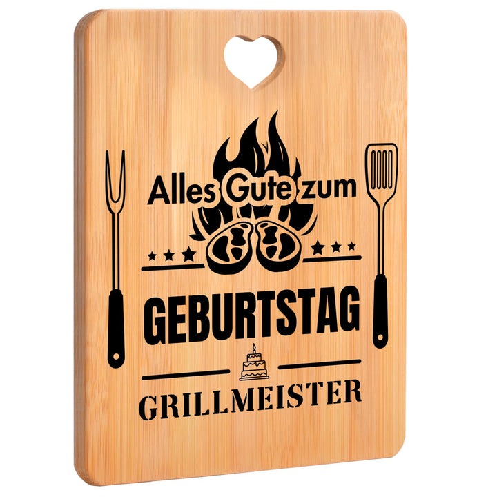 Geburtstagsgeschenk für Männer, Geburtstagsgeschenk für Frauen - Happy Birthday Bambus Schneidebrett
