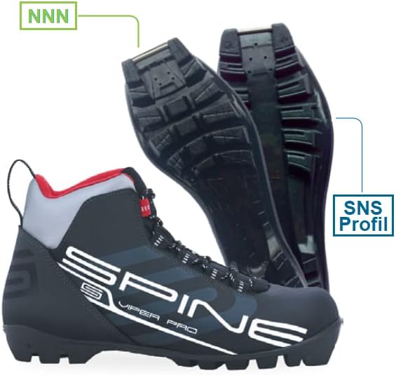 Viper Pro Langlaufschuh Langlauf Schuhe Skischuhe für NNN Bindung 40, 40