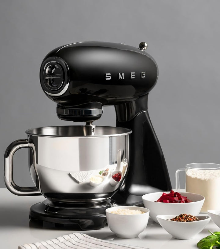 Smeg SMF03RDEU Planetenmischer mit einer Leistung von 800 W SMF03RDEU-Pastellblau, Edelstahl, Pastel
