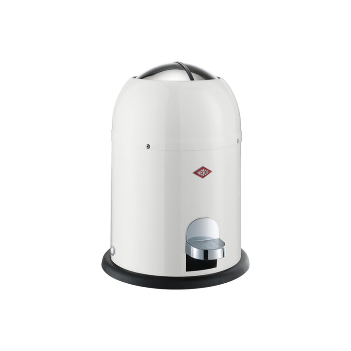 WESCO Mini Master Kosmetikeimer in der Farbe weiss, pulverbeschichtetes Stahlblech, 6 Liter Volumen,