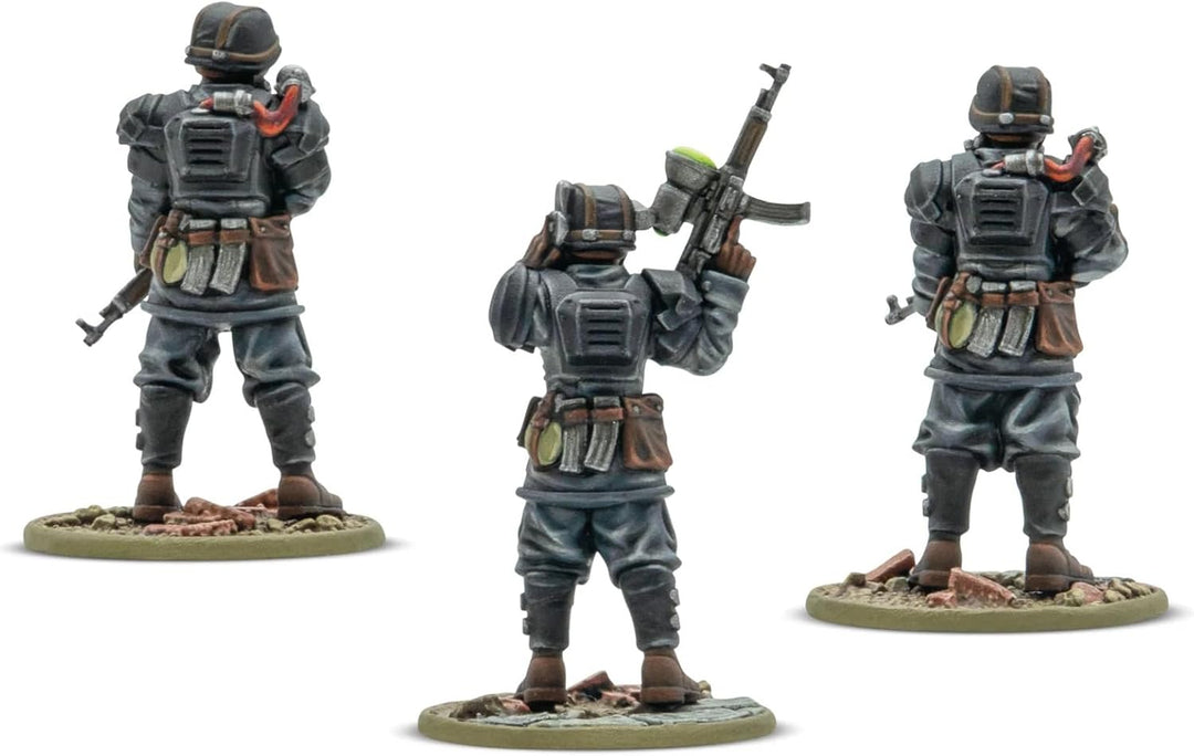 Warlord Games Totenrotte Platoon Commander & Bodyguard - Achsenminiaturen für Konflikt 47, sehr deta