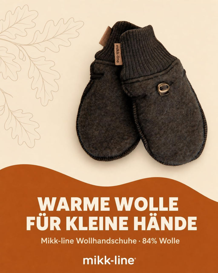 Mikk-line Wollhandschuhe Kinder | Handschuhe Kinder | Handschuhe Wolle Kinder | Wärme Kinder Handsch