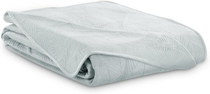 AmeliaHome Tagesdecke 200x220 cm gestrickt Velvet Samt Palsha Silber Palsha Silber 200x220 cm, Palsh