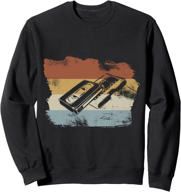 Videokassette Magnetband VHS Retro Magnetband Datenträger Sweatshirt