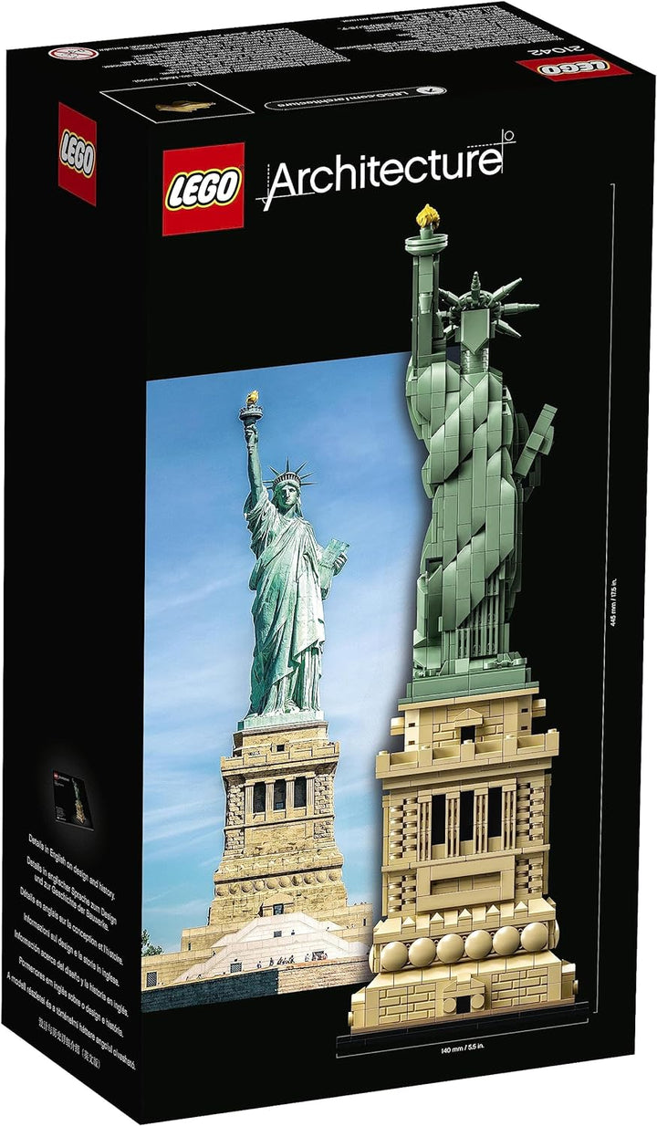 LEGO 21042 Architecture Freiheitsstatue, Modell zum Bauen, New York Souvenir, Weihnachtsgeschenkidee