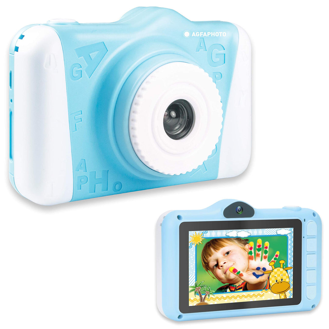 AgfaPhoto Kinderkamera Realikids Cam 2 Digitalkamera für Kinder mit SD-Kartenslot für bis zu 32GB |