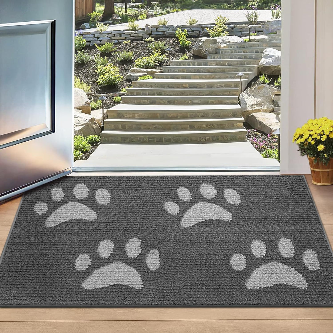 Schmutzfangmatte Innen & Aussen [80×120cm] – Fussmatte mit Rutschfester Unterseite | Saugstarke Fuss