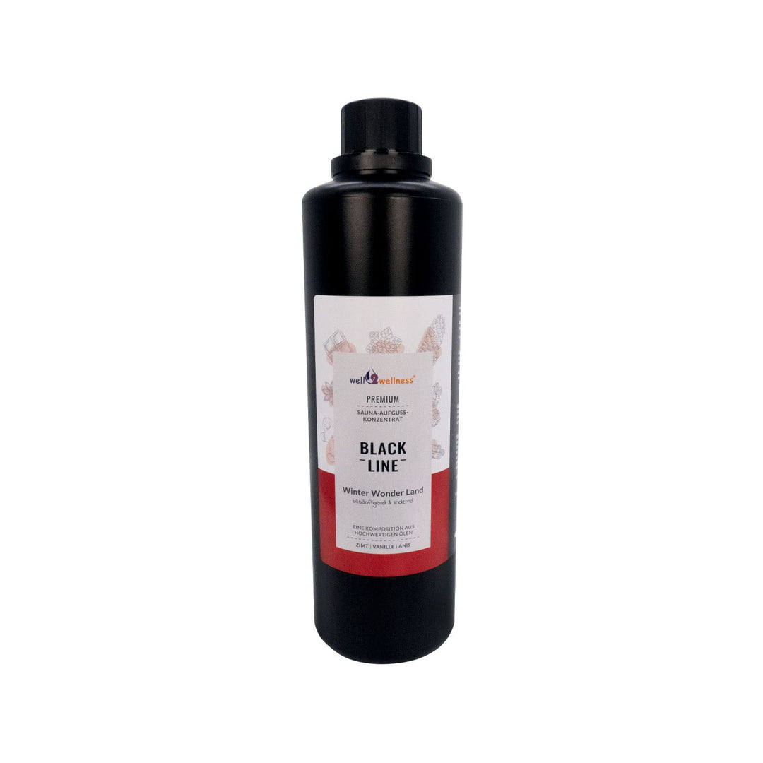 well2wellness® Premium Sauna-Aufguss-Konzentrat Black Line - Winter Wonder Land - 500ml