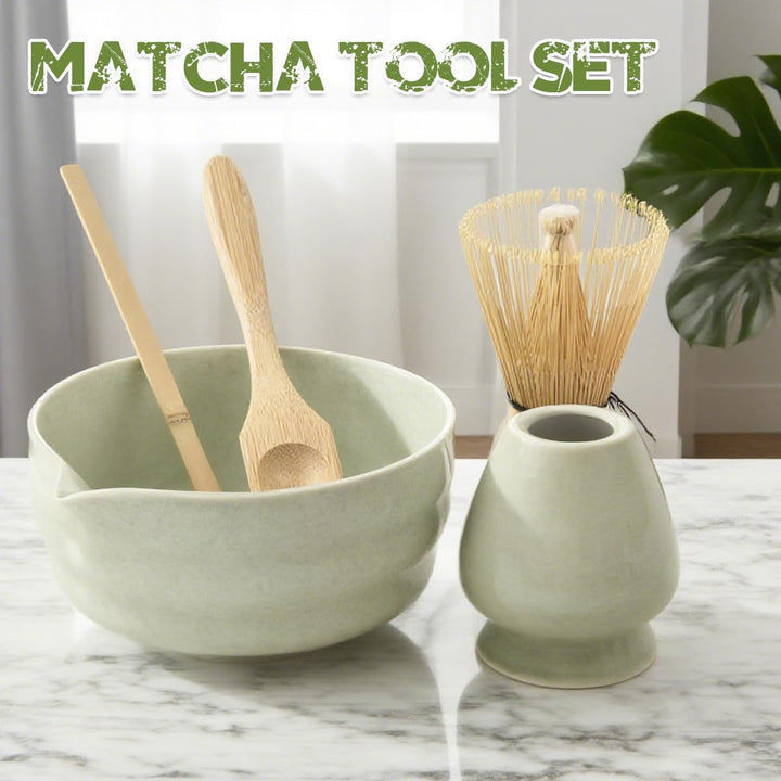 Matcha Set mit Matcha Besen Matchas Schale, Besenhalter, Matcha-Rührer-Sets, Matcha-Whisk Set für Di