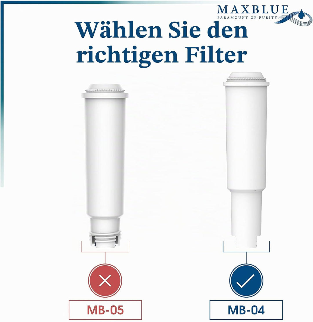 Maxblue Kaffeefilter, Kompatibel mit White, 68739, 60209, 62911, Kompatibel mit Jura Capresso Z5, Z6