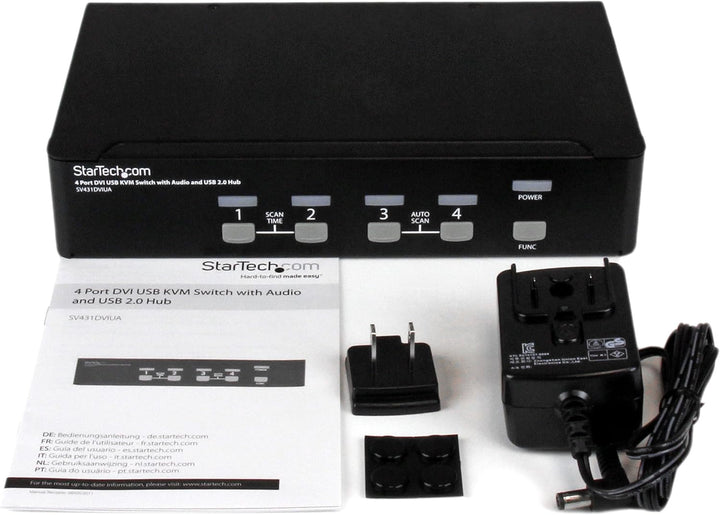 StarTech.com StarView 4-Port DVI USB KVM Switch 25 ft, 25 ft
