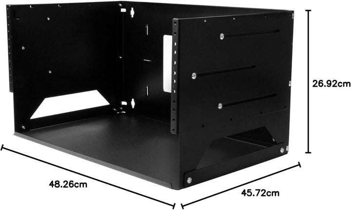 StarTech.com 4HE Wandmontage Rack mit Fachboden - Open Rack - Wandmontage Rack - Offenes Netzwerk Ra
