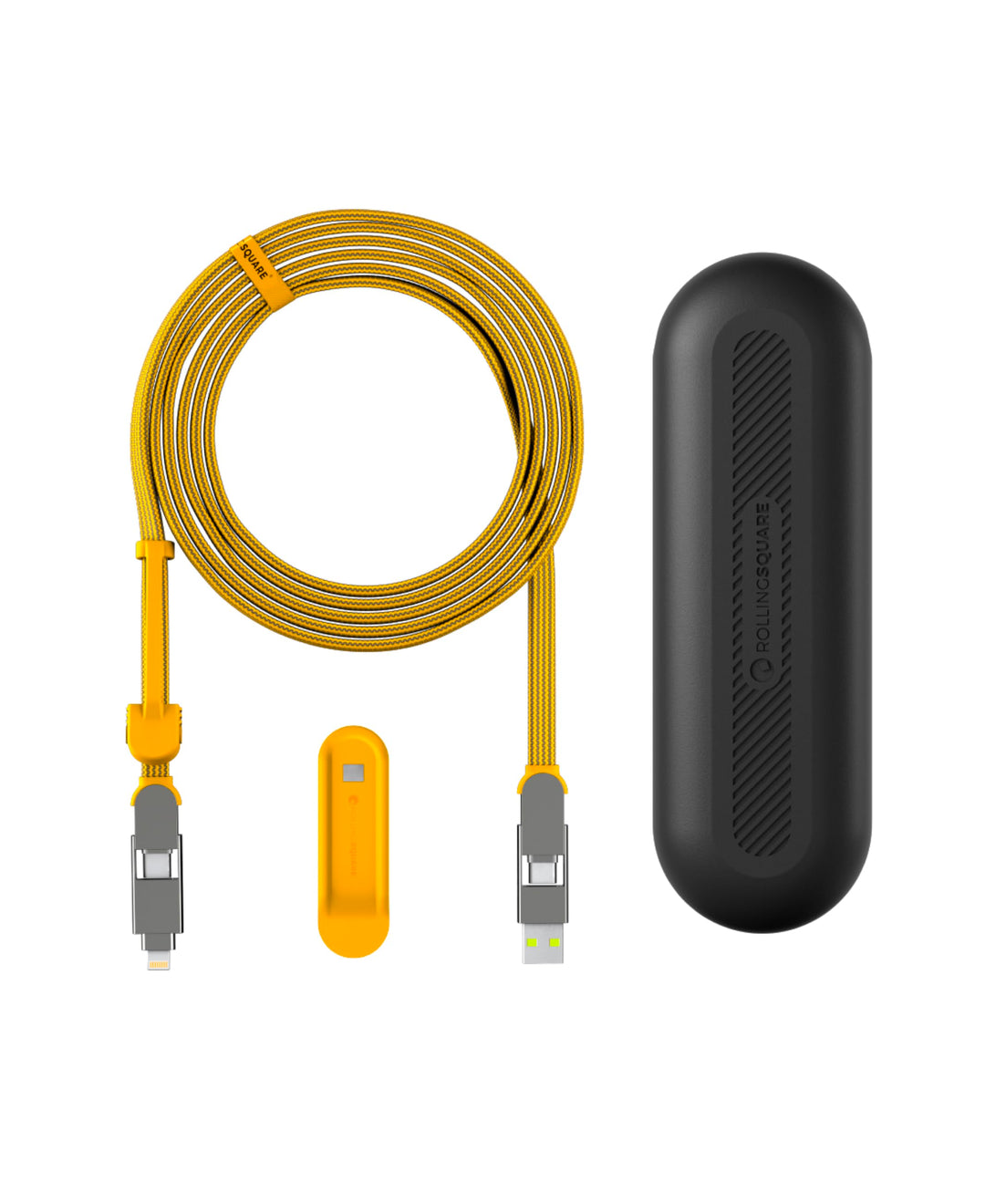 Rolling Square inCharge XL 300 cm - USB-C-Kabel, Universal-Smartphone-Kabel, Geschenk für Männer, 6-