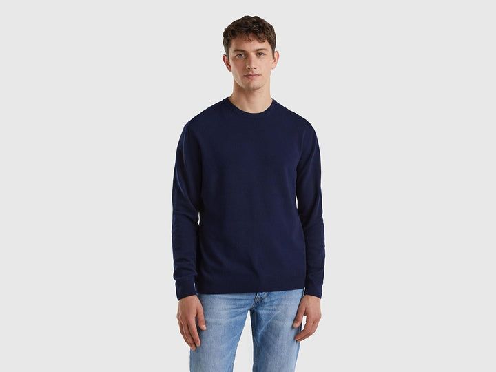 United Colors of Benetton Damen 1002d1k01 Pullover (1er Pack) S Blau, S Blau