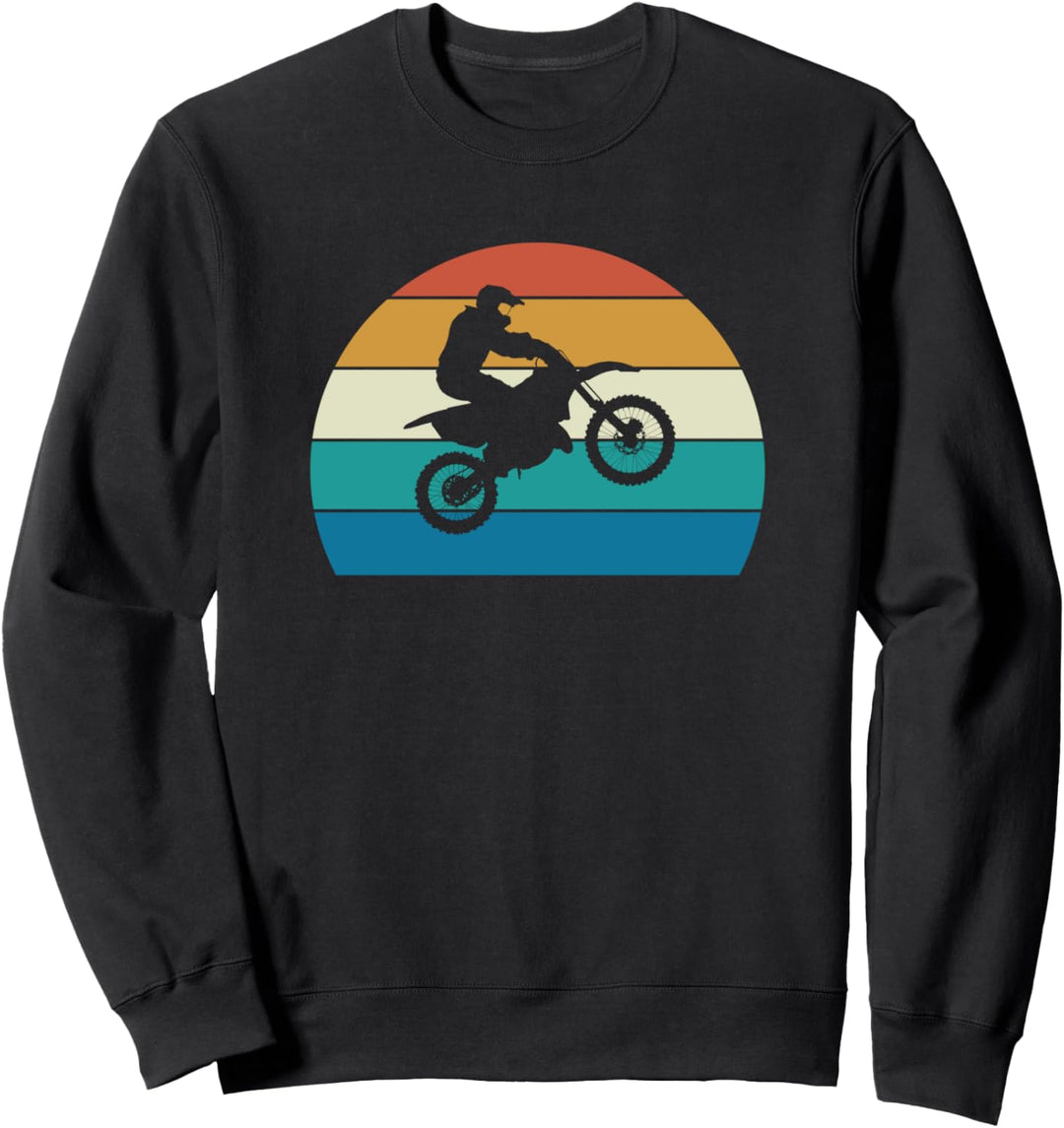 Dirt Bike Motocross-Geschenk Retro Vintage Sweatshirt