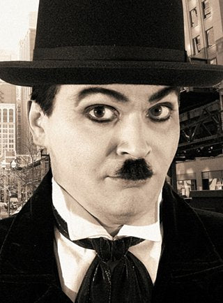 Unbekannt Kostüm Halloween Charlie Professioneller Oberlippenbart aus Echthaar braun