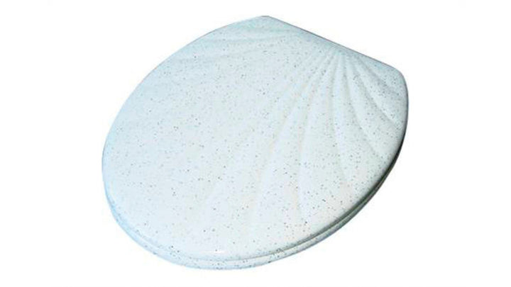 WC Sitz Klobrille Muschelform Farbe Granit, Duroplast