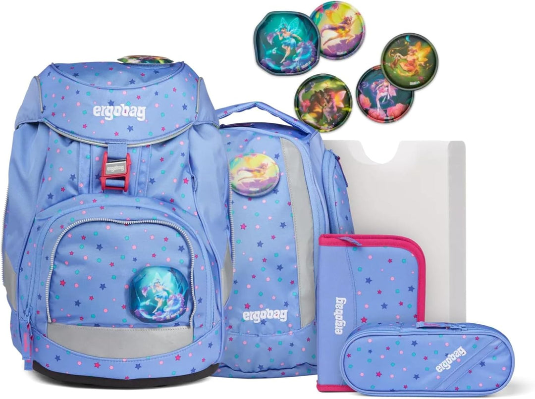 ergobag Unisex Kinder Prime School Backpack Set Rucksack Einheitsgrösse Bärzaubernd - Blau