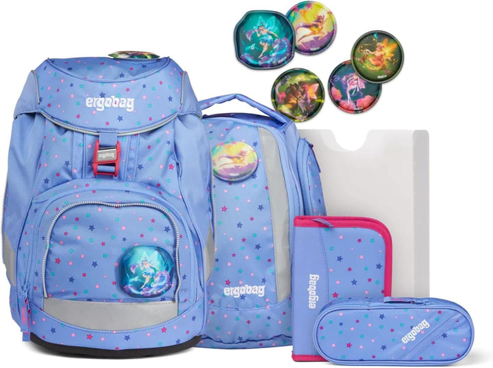 ergobag Unisex Kinder Prime School Backpack Set Rucksack Einheitsgrösse Bärzaubernd - Blau