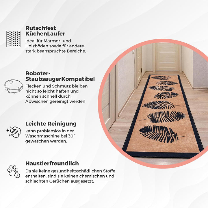 miqna Wohnzimmer Teppich Kurzflor Moderne geometrische rutschfeste Boden Flur Teppich Gel Läufer sch