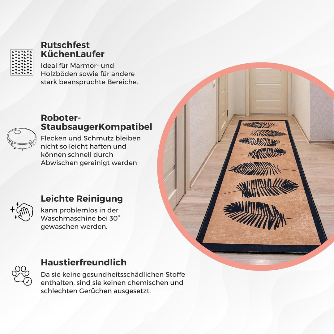 Wohnzimmer Teppich Kurzflor Moderne geometrische rutschfeste Boden Flur Teppich Gel Läufer schwarz w