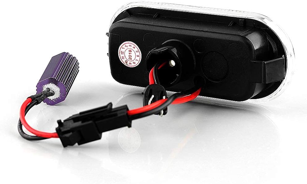 LIGHTDELUX Ersatz für 2 x LED Blinkleuchte Blinker Seitenblinker ohne Fehlermeldung mit Zulassung V-