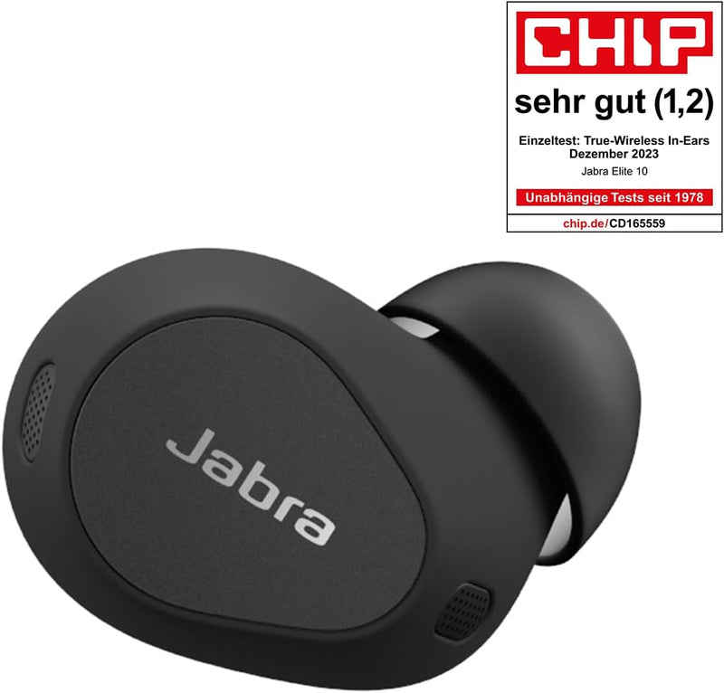 Jabra Elite 10 schnurlose In-Ear-Bluetooth-Kopfhörer Advanced Active Noise Cancellation, 6 eingebaut