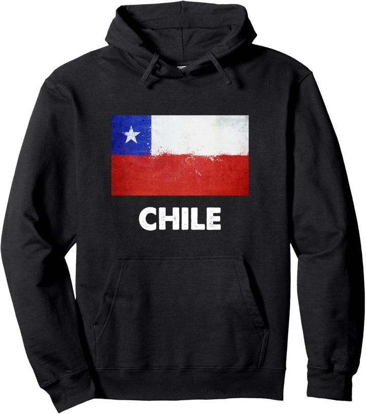 Chilenische Flagge Pullover Hoodie