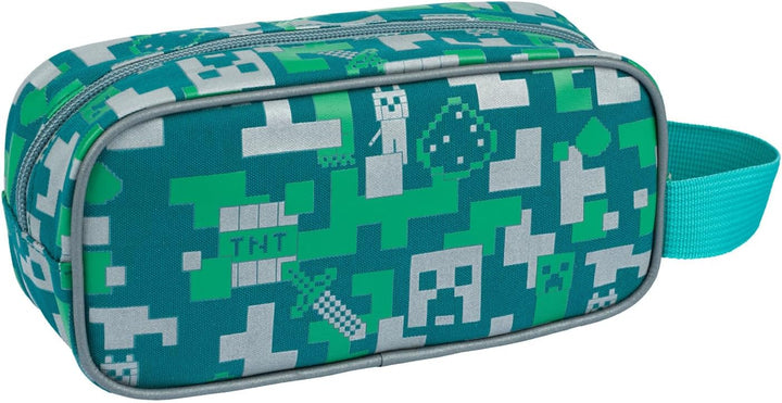 Baagl Minecraft Federmäppchen für Jungen und Mädchen, Schule Mäppchen, Federmappe, Federtasche für T