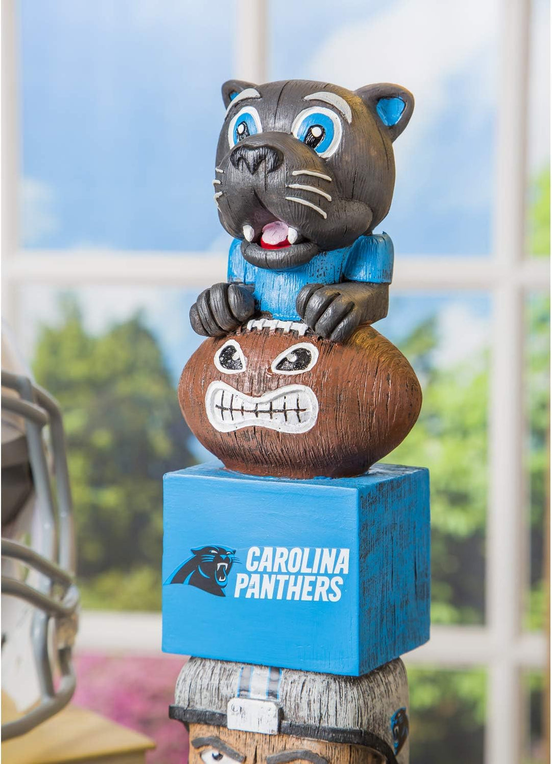 Team Sports America NFL Unisex NFL Tiki Totem Carolina Panthers 41 cm Carolina Panthers, Carolina Pa