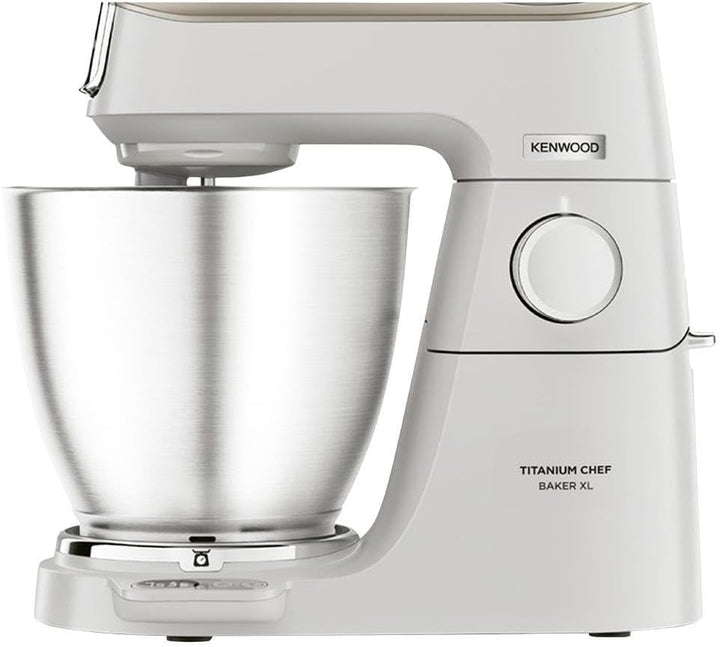 Kenwood Titanium Chef Baker XL KVL65.001WH Sbattitore con base 1200 W Argento, Bianco (Kenwood Titan