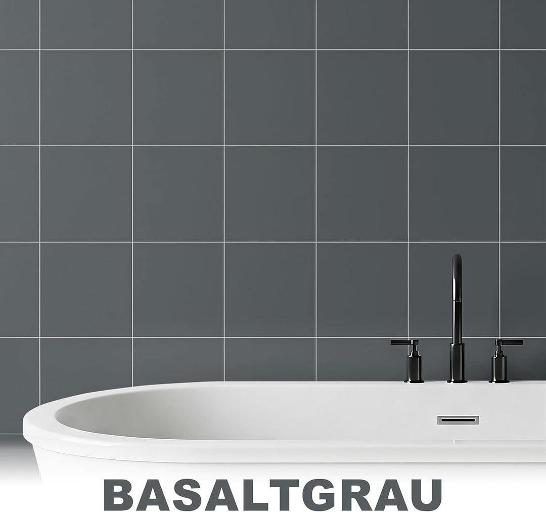 WO-WE 2K Fliesenlack Fliesenfarbe Bodenfliesen Basaltgrau ähnl. RAL 7012-2,5Kg Basaltgrau ähnl. RAL