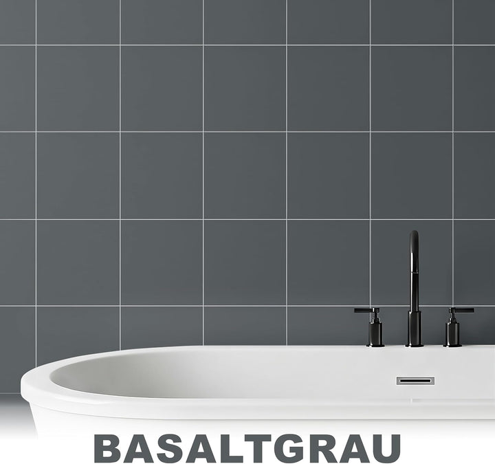 WO-WE 2K Fliesenlack Fliesenfarbe Bodenfliesen Basaltgrau ähnl. RAL 7012-2,5Kg Basaltgrau ähnl. RAL