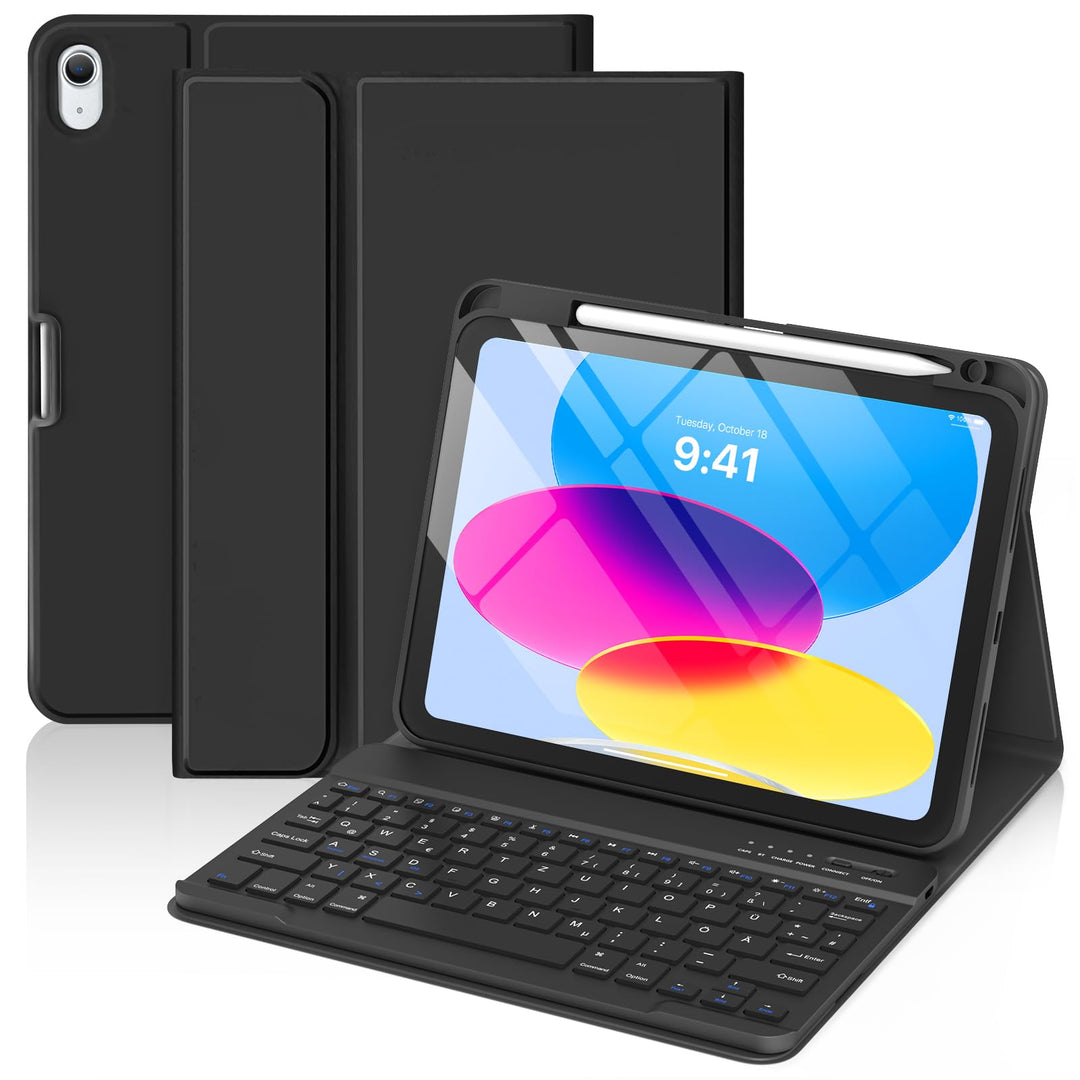 Tastatur Hülle für iPad A16 11 Generation 11 Zoll 2025/10 Generation 10,9 Zoll 2022, Schutzhülle mit