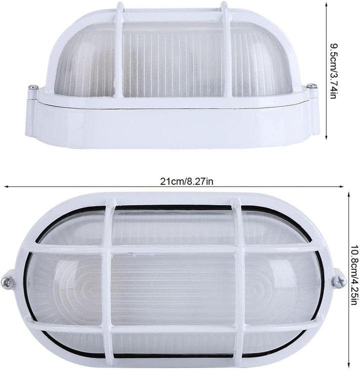 Saunalampe Oval, Explosionsgeschützt, Dampfdicht, 230V, 60W, 30cm, für, Oval