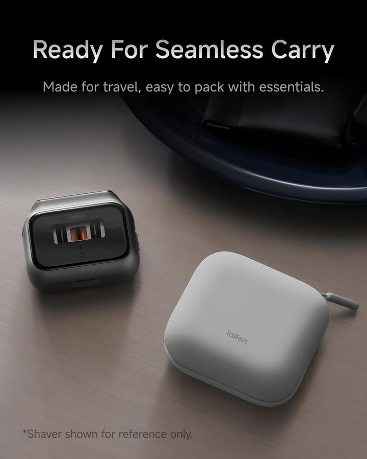 Laifen P3 Pro Elektrorasierer Reise-Etui, Stossfestes Hardcase mit Soft-Touch-Oberfläche, Schlankes