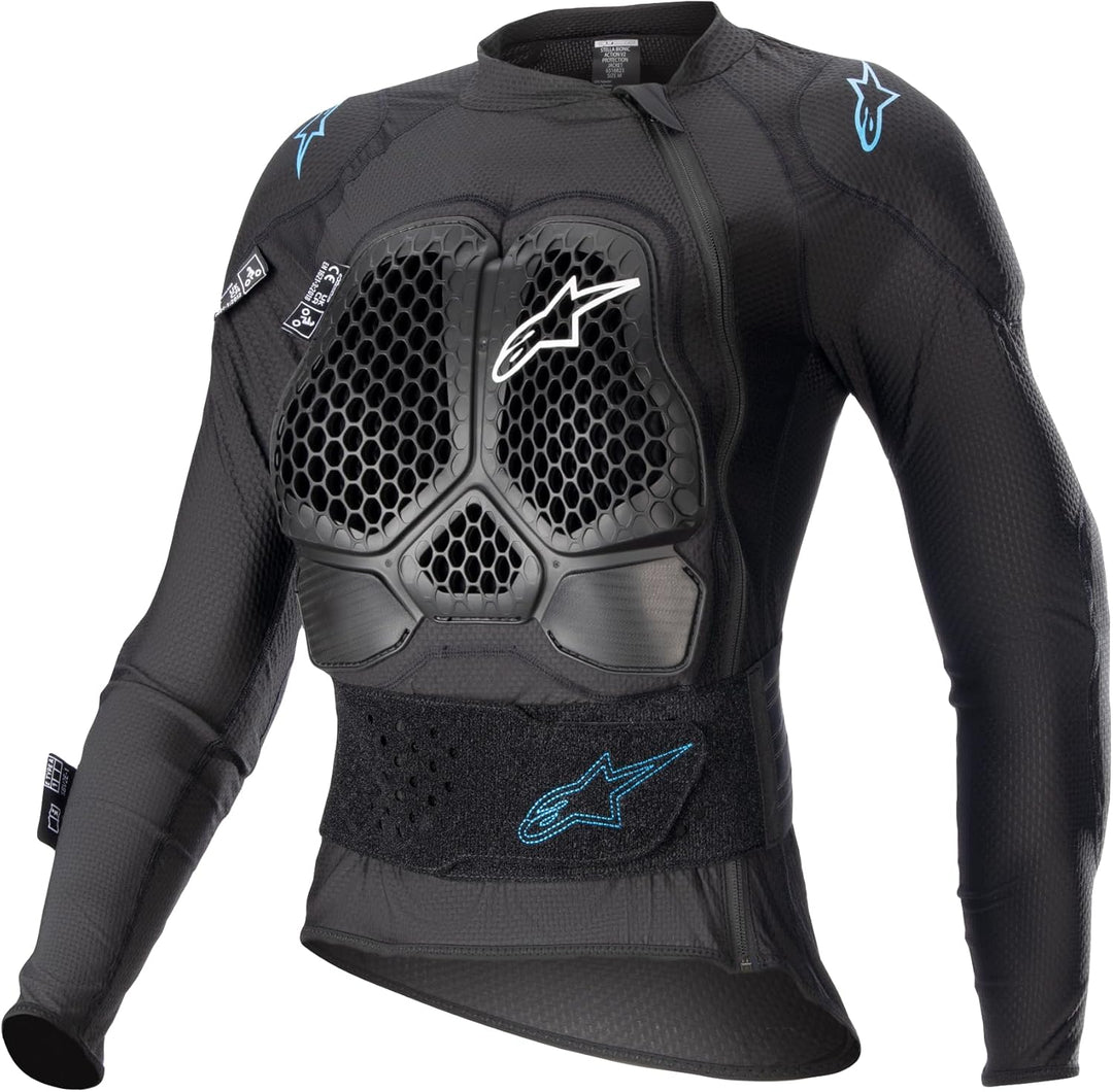 Alpinestars Stella Bionic Action V2 Damen Protektorenjacke (Black,L) L BLACK CYAN, L BLACK CYAN