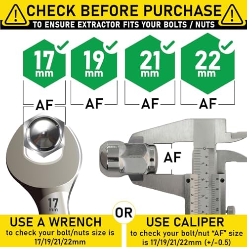 Spurtar 5 Stück Steckschlüsselsatz, Special Schraubenausdreher Werkzeug zum Entfernen von Schraubenm