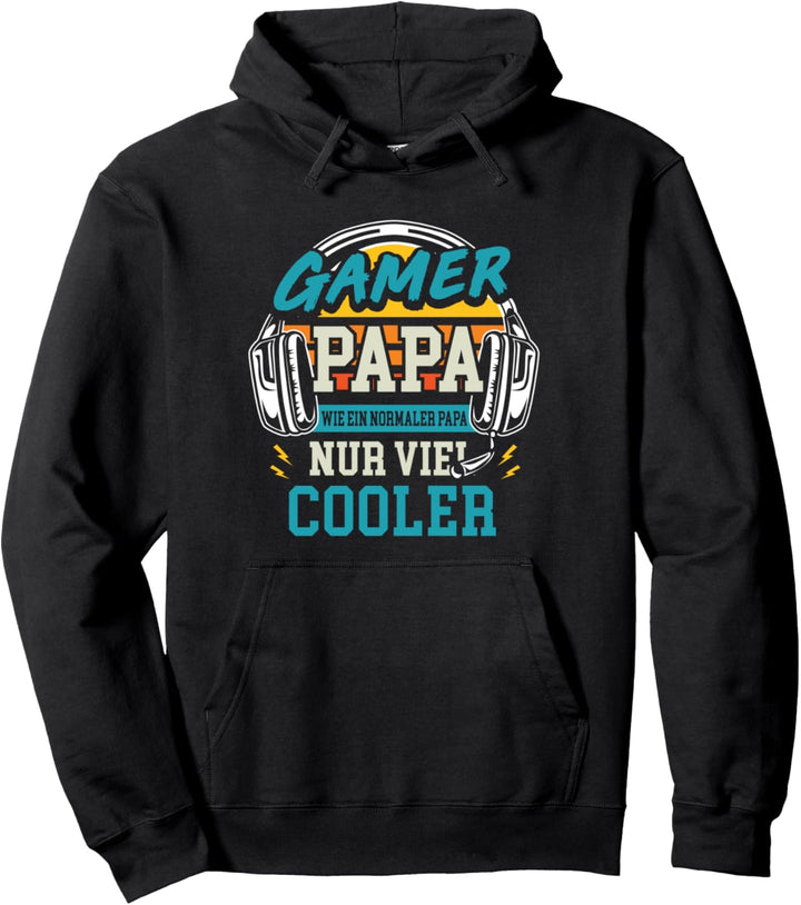 Gamer Papa Nur Cooler Zocker Vater Videospiel Vatertag Pullover Hoodie