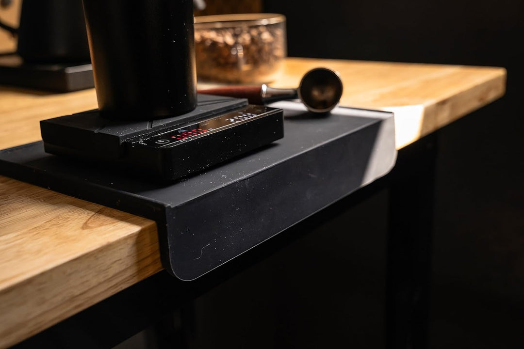 MiiCoffee Espresso-Tampermatte, schwarzes Silikon-Pad in Lebensmittelqualität, 20x15 cm, Kaffee-Tamp