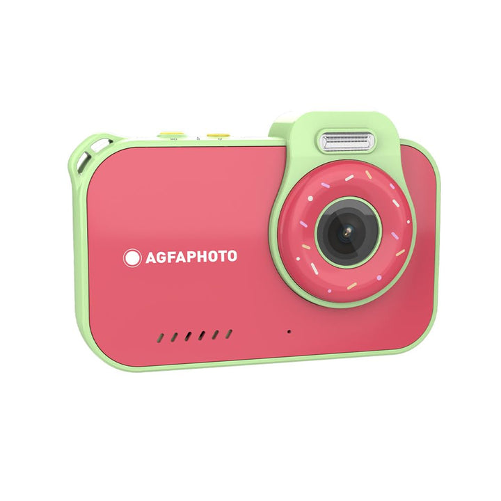 AgfaPhoto Realikids Cam Waterproof 2 – Kinderkamera, wasserdicht, 12 MP, HD-Video, Selfiemodus, Filt