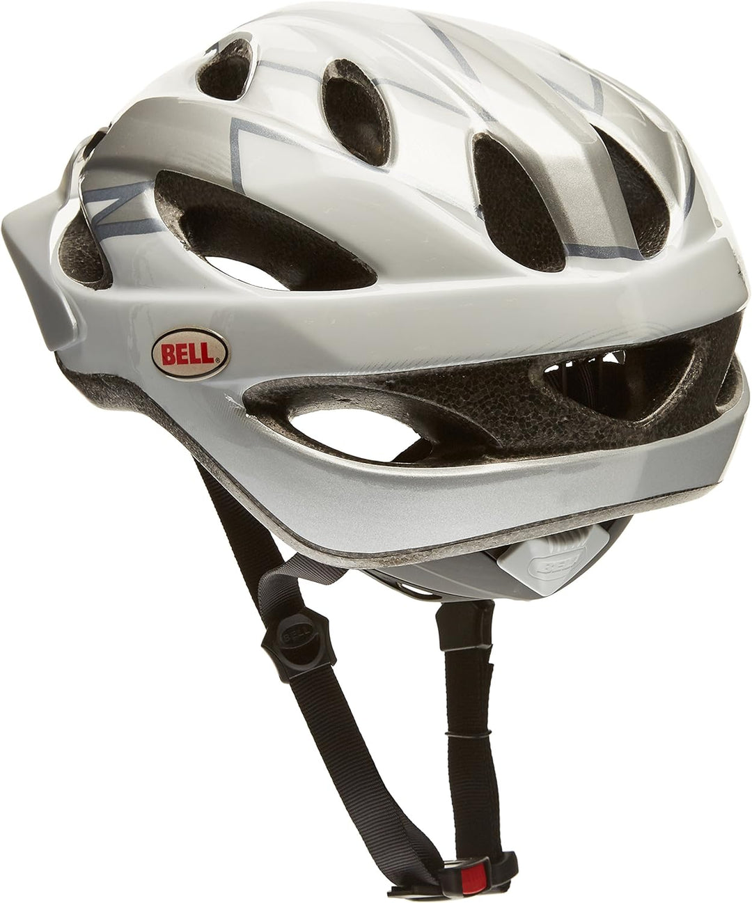 Bell Fahrradhelm Piston 54-61 cm white/silver dagger, 54-61 cm white/silver dagger