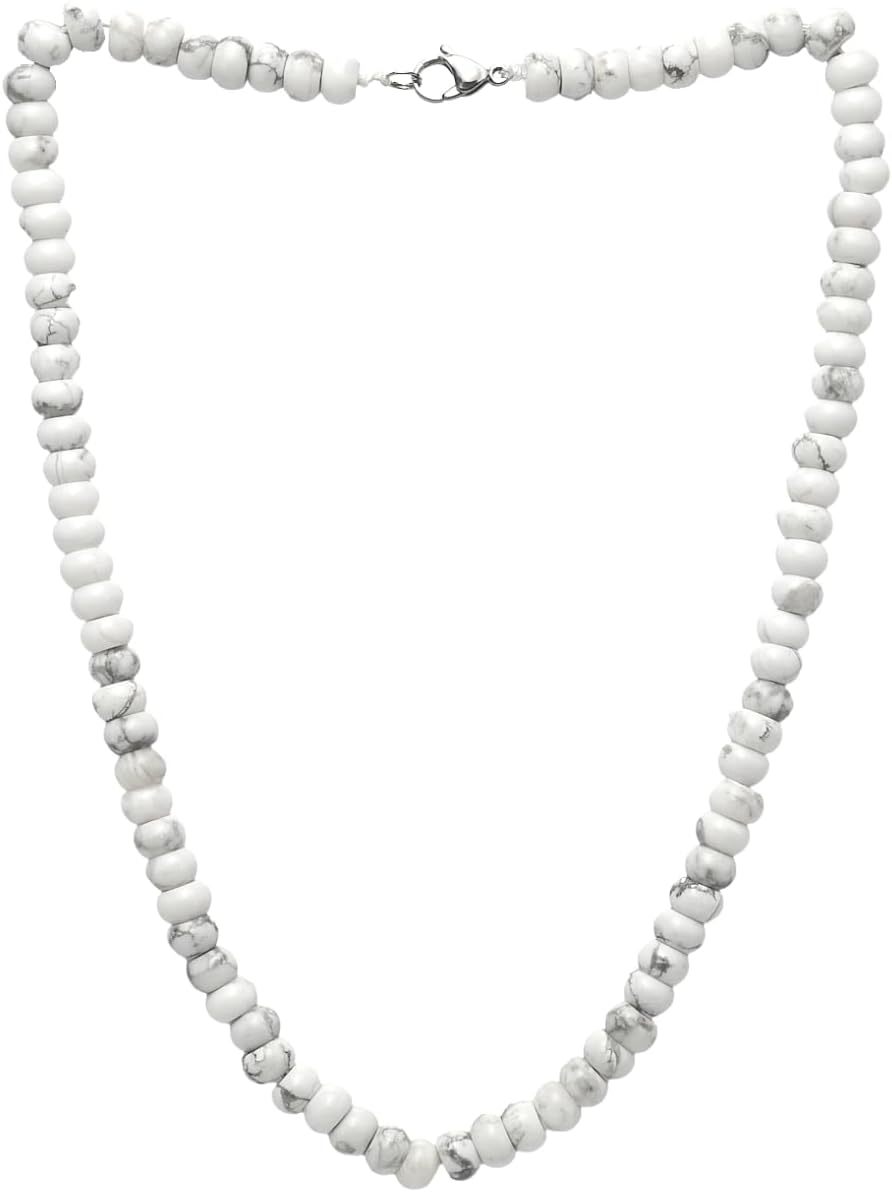Handgemachte Herren Perlenkette Kette Tigerauge Onyx Grau Achat Jaspis | 8MM Natürliche Edelsteine H