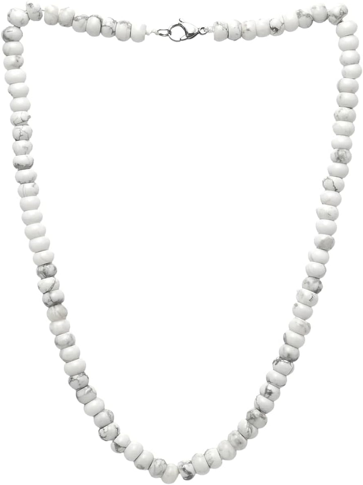 Handgemachte Herren Perlenkette Kette Tigerauge Onyx Grau Achat Jaspis | 8MM Natürliche Edelsteine H